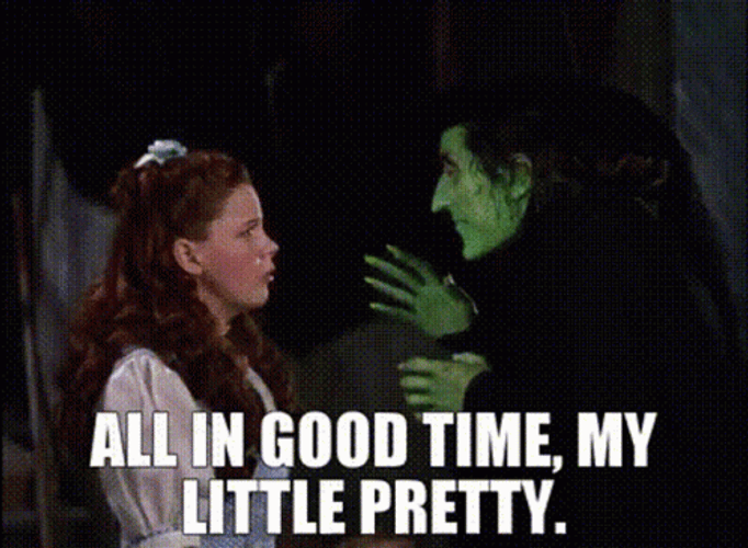 Wicked Witch Of The West And Dorothy Gale GIF