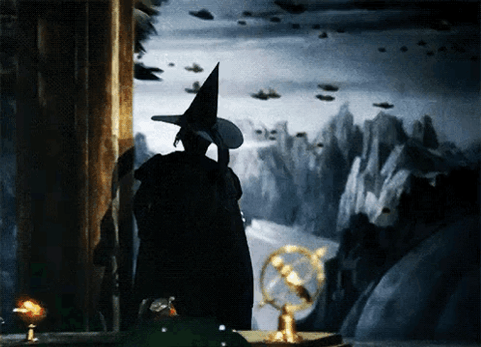 Wicked Witch Of The West And Flying Creatures GIF