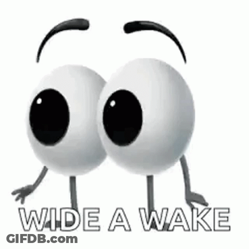 Wide Awake Cartoon Eyes GIF