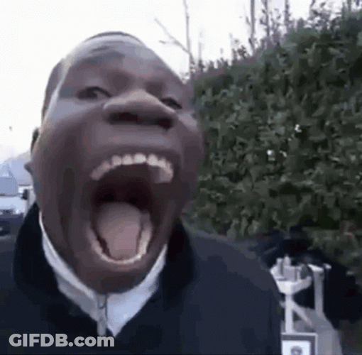 Wide Big Mouth Funny Black Guy GIF