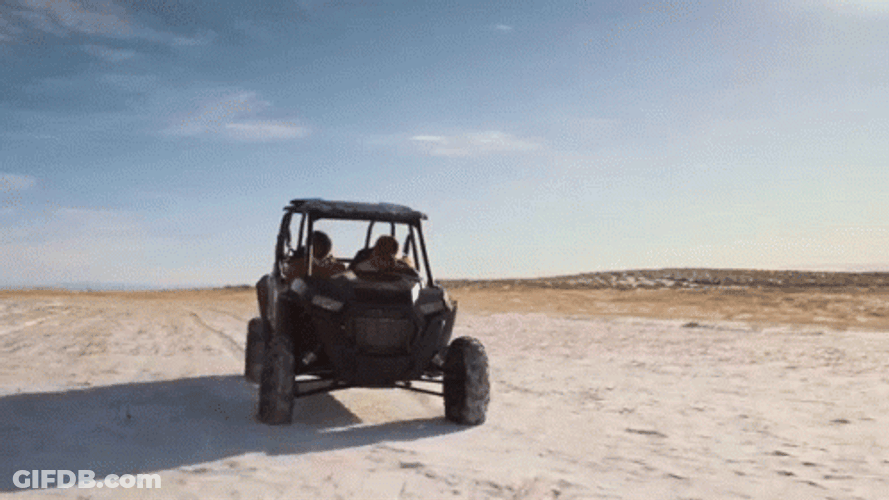 Wide Desert Buggy Ride GIF