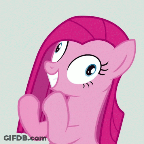 Wide Eyes Pinkie Pie Clapping GIF
