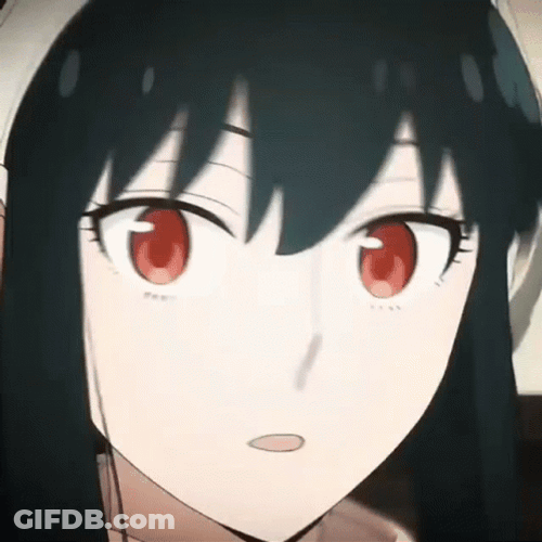 Wide Eyes Yor Shocked Response GIF