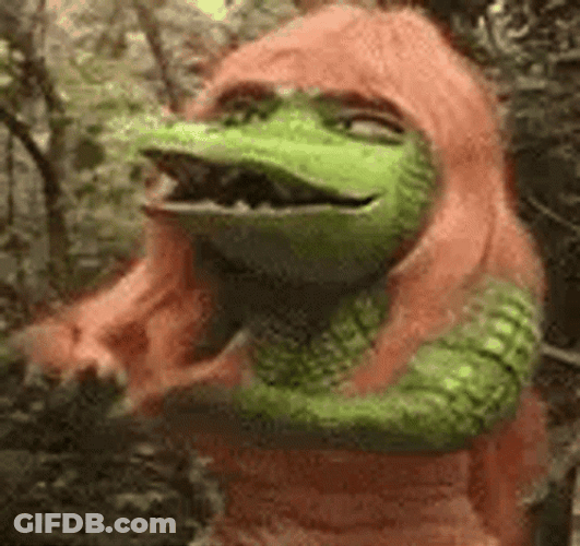 Wig Explain Girl Crocodile GIF