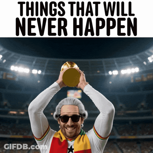 Wigged Man Soccer Ball Things Will Never Happen GIF