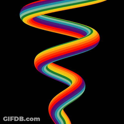 Wiggling Bright Colored Light Swirl GIF
