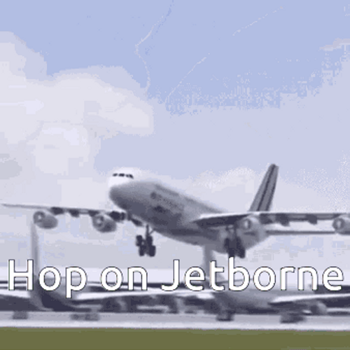 Wiggling Funny Plane Flapping Its Wings GIF