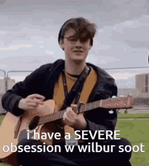 Wilbur Soot Playing Acoustic Guitar GIF
