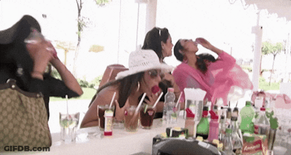 Wild Drunk Ladies Partying GIF