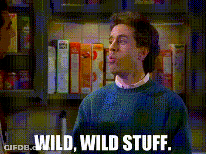 Wild Wild Stuff Seinfeld GIF