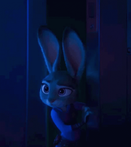 Wilde Appearing Between Judy Hopps Ears GIF