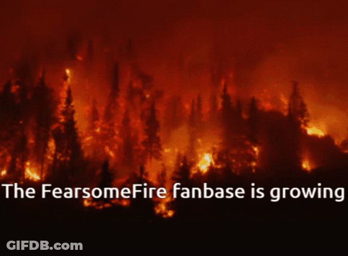 Wildfire Fearsome Fan Base Growing Meme GIF