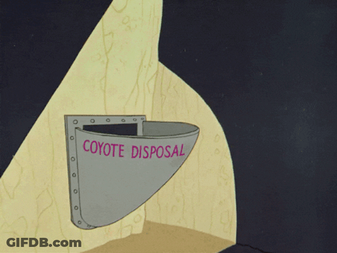 Wile E Coyote Disposed GIF