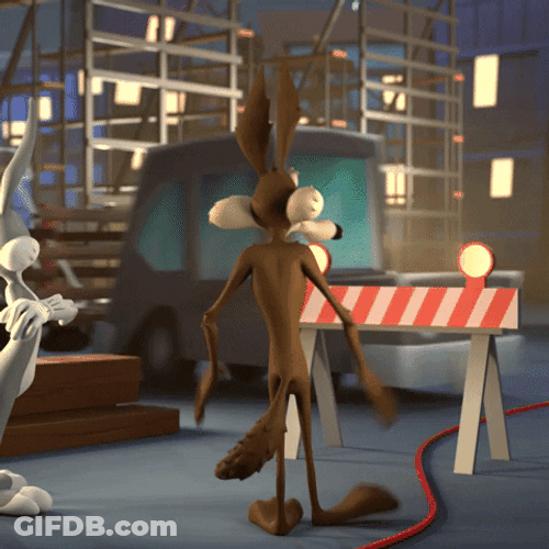 Wile E Coyote Impatiently Waiting GIF