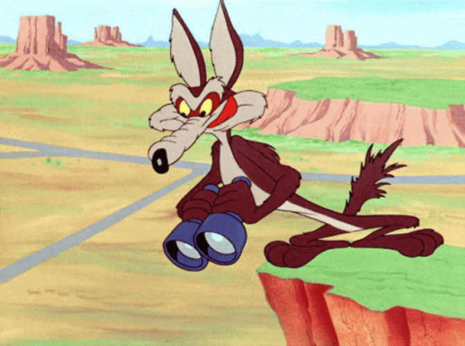 Wile E Coyote Licking His Lips GIF