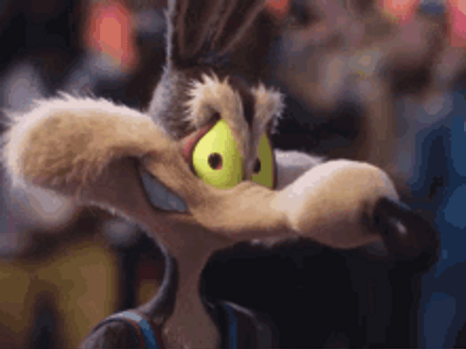 Wile E Coyote Sneaky Evil Wink GIF