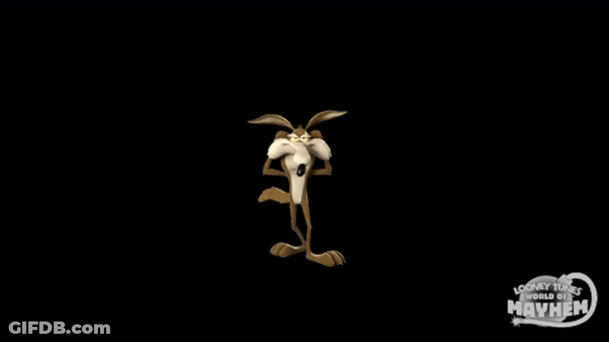 Wile E Coyote Walking Thinking Aha GIF