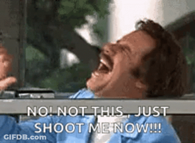 Will Ferell Hysterical Shoot Kill Me Now GIF
