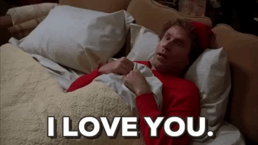 Will Ferrell Going To Sleep I Love You Funny GIF