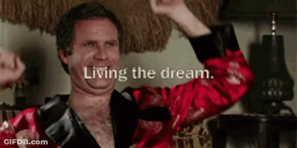 Will Ferrell Living The Dream GIF
