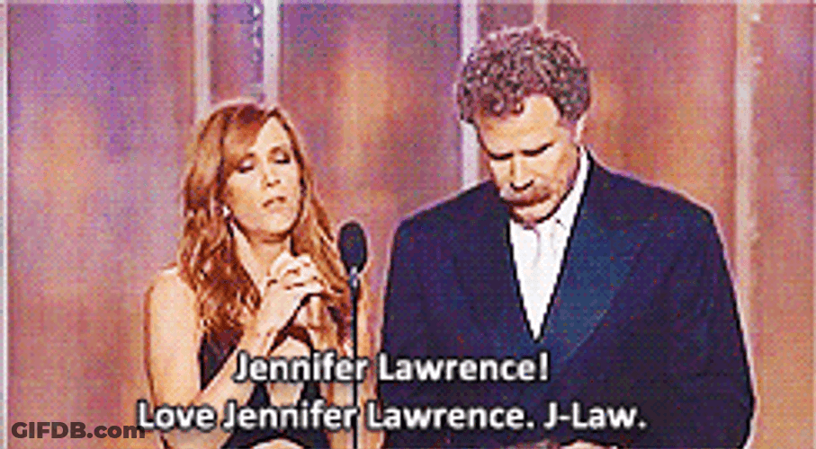 Will Ferrell Love Jennifer Lawrence GIF