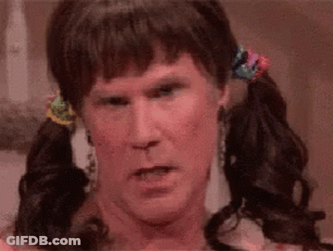 Will Ferrell Pig Tails Funny GIF