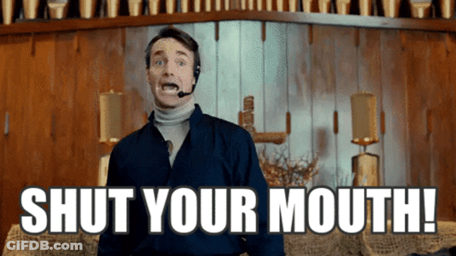 Will Forte Shut Your Mouth GIF