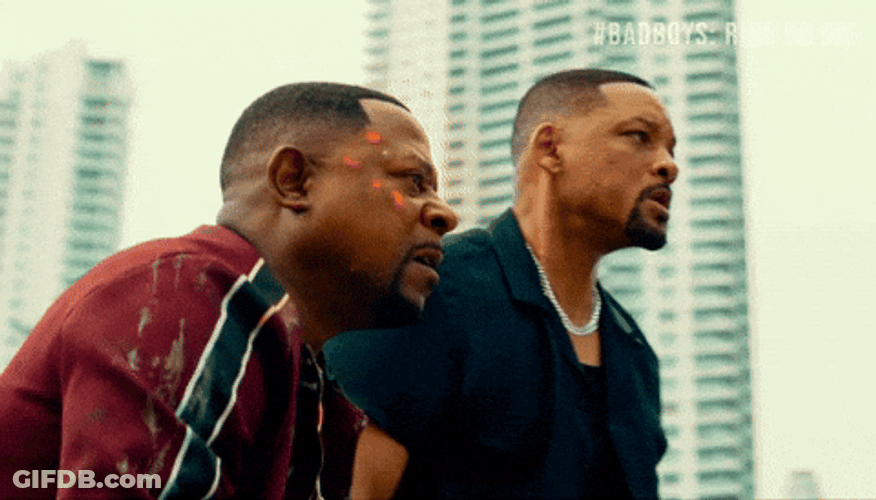 Will Smith And Martin Lawrence Caught Off Guard Dirty Mike And The Boys GIF