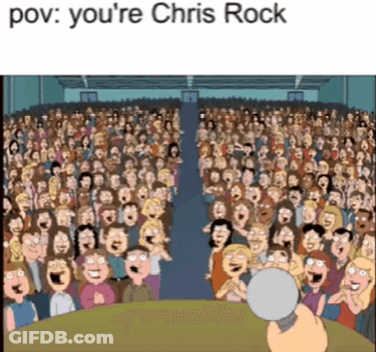 Will Smith Chris Rock Audience Pov Peter Griffin GIF
