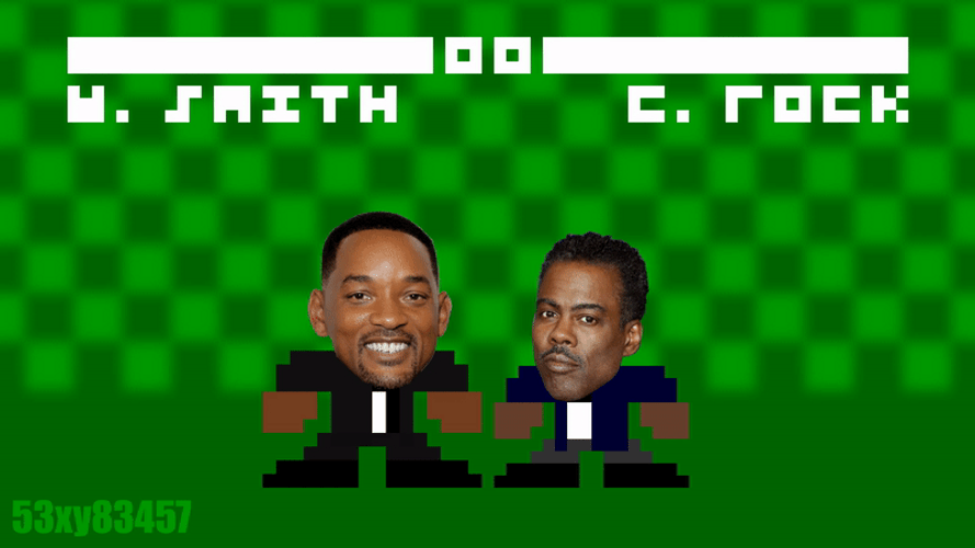 Will Smith Chris Rock Boxing Game Animation Meme GIF