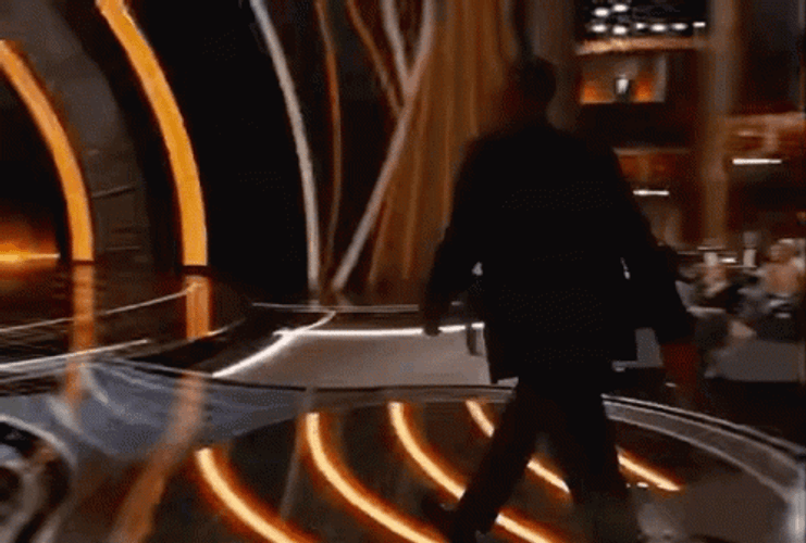 Will Smith Chris Rock Fast Forward Slap Hit GIF