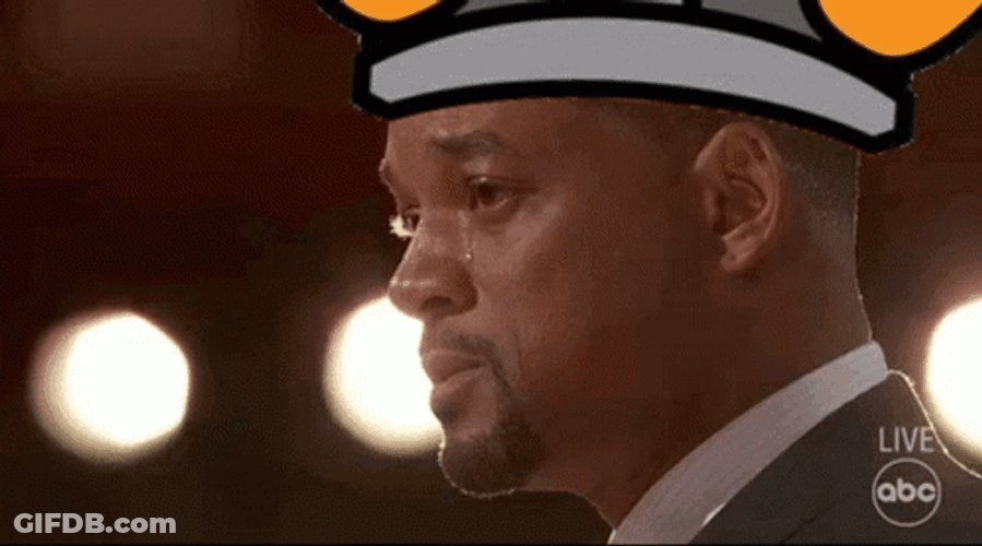 Will Smith Crying At Oscars GIF