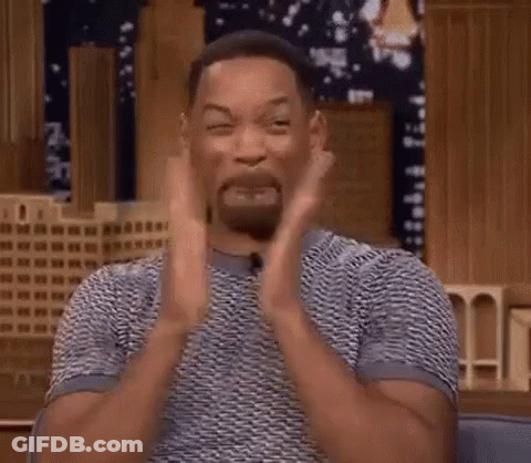 Will Smith Hands Up Funny Face GIF