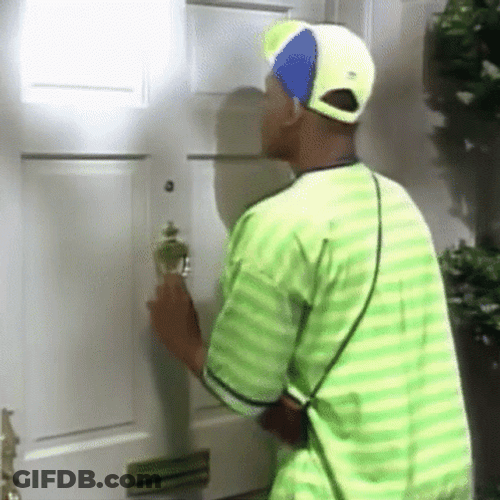 Will Smith Knock Knock GIF