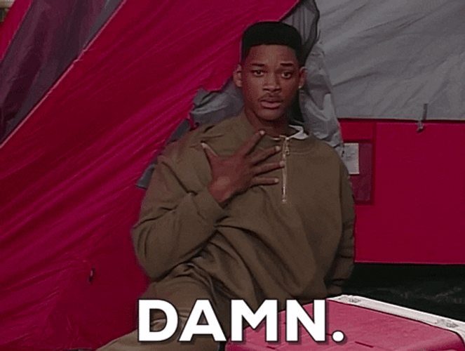 Will Smith Shocked Damn Damn Damn GIF