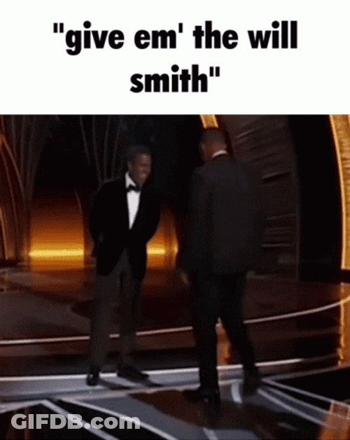 Will Smith Slap Oscars Meme GIF