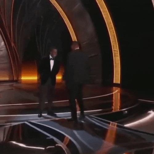 Will Smith Slapping Chris Rock GIF