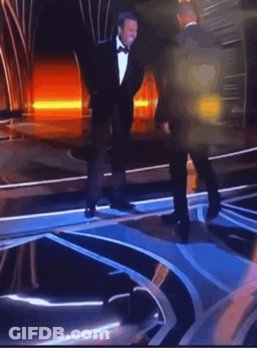 Will Smith Slapping Face Memed GIF