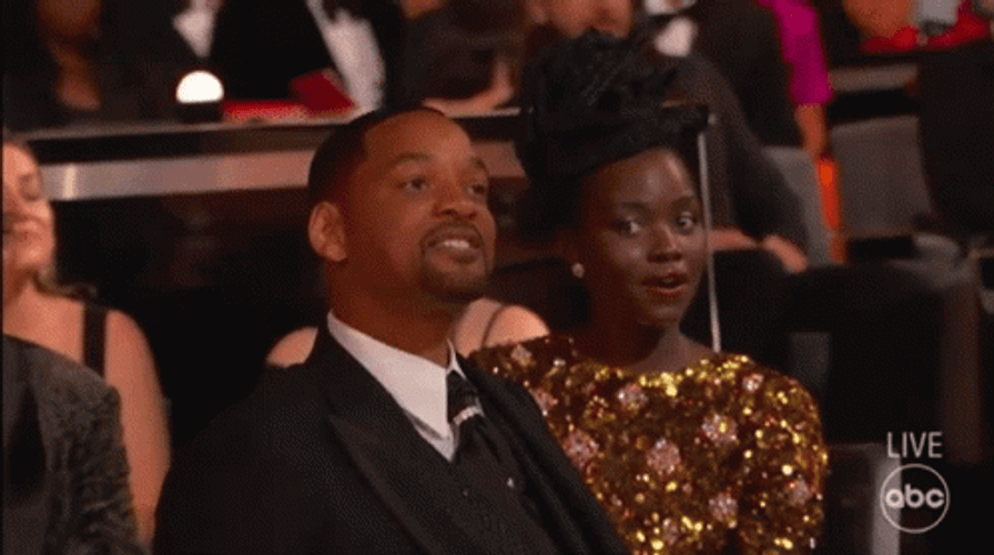 Will Smith Talking To Chris Rock Oscars GIF