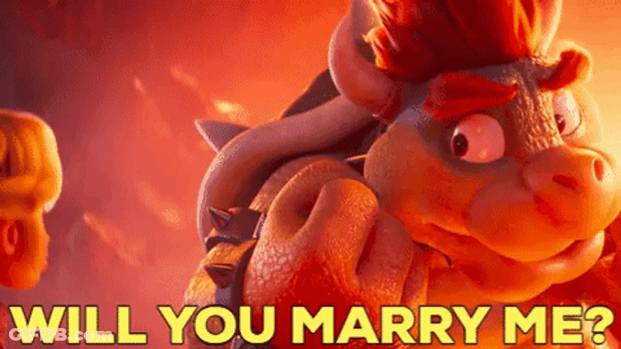 Will You Marry Me Bowser GIF