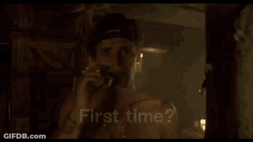 Willem Dafoe Asking First Time In Movie Clip GIF