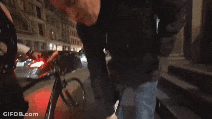 Willem Dafoe At The Street Flexing His Accessories GIF
