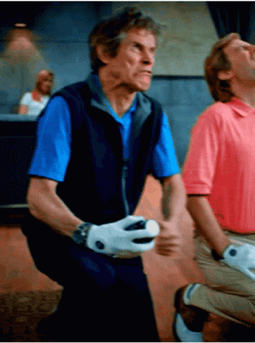 Willem Dafoe Beating His Chest GIF