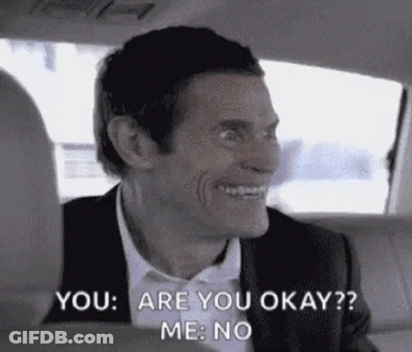 Willem Dafoe Crazy Person GIF