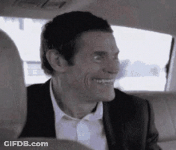 Willem Dafoe Creepy Psycho Smile GIF