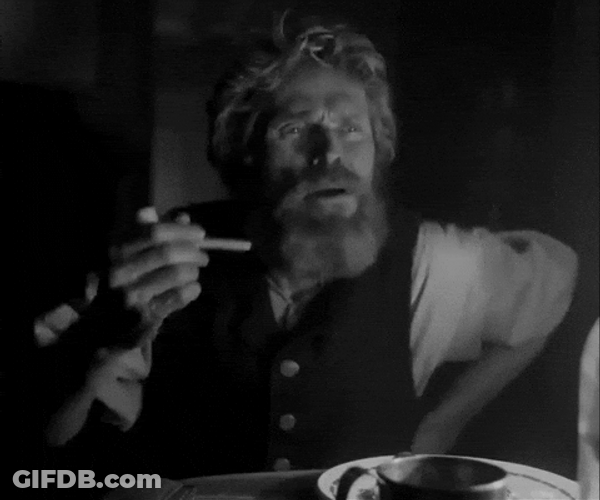 Willem Dafoe The Lighthouse Black And White GIF