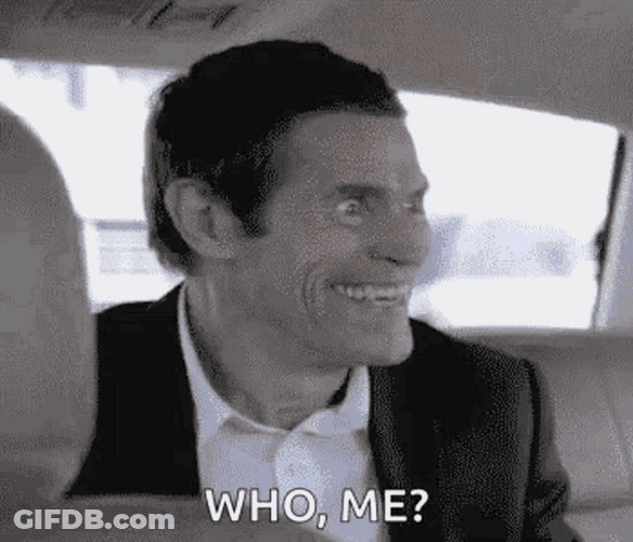 Willem Dafoe Who Me GIF