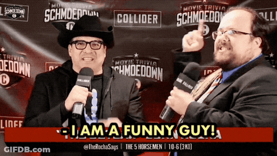 William Bibbiani Funny Guy Interview GIF