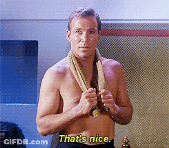 William Shatner Topless Thats Nice GIF
