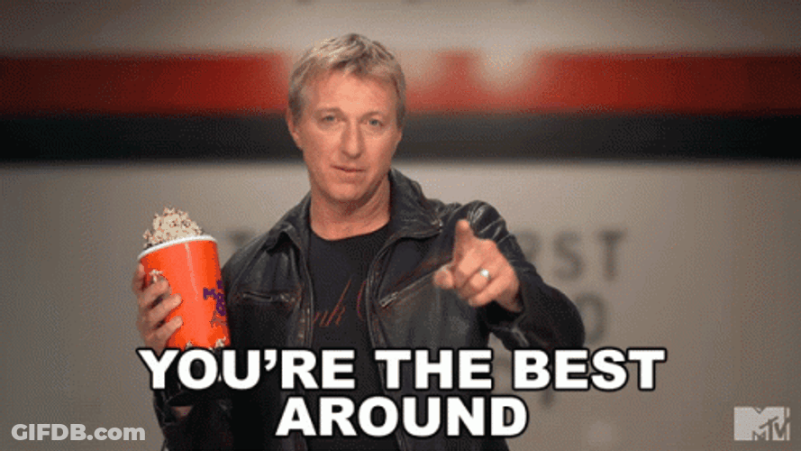 William Zabka Saying You're The Best GIF